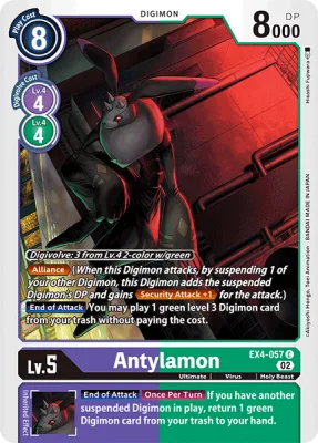 Antylamon, Digimon card EX4-057