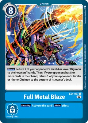 Full Metal Blaze, Digimon card EX4-067