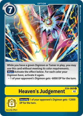 Heaven's Judgement, Digimon card EX4-068