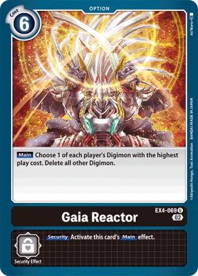 Gaia Reactor, Digimon card EX4-069