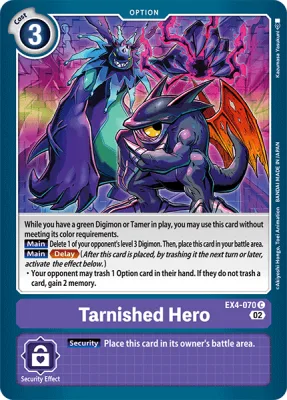 Tarnished Hero, Digimon card EX4-070