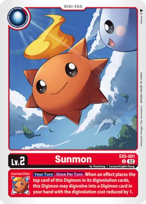 Sunmon, Digimon card EX5-001