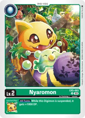 Nyaromon, Digimon card EX5-003