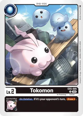 Tokomon, Digimon card EX5-005
