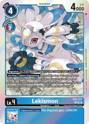 Lekismon, Digimon card EX5-017