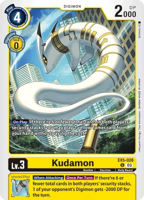 Kudamon, Digimon card EX5-028