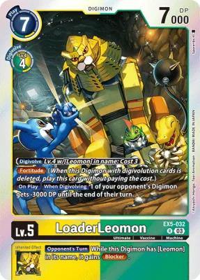 LoaderLeomon, Digimon card EX5-032