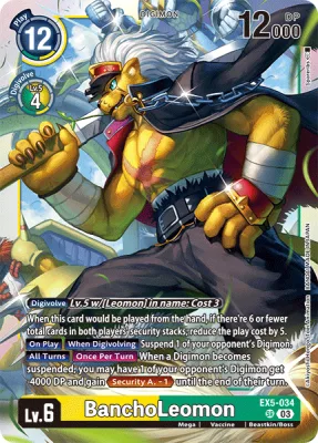 BanchoLeomon, Digimon card EX5-034