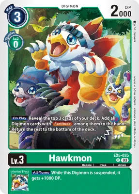 Hawkmon, Digimon card EX5-035