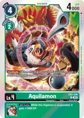 Aquilamon, Digimon card EX5-036