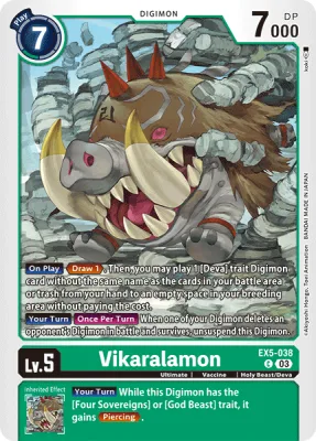 Vikaralamon, Digimon card EX5-038