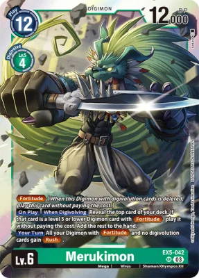 Merukimon, Digimon card EX5-042