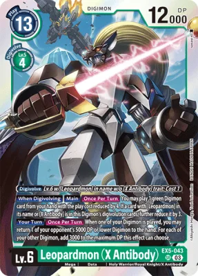 Leopardmon (X Antibody), Digimon card EX5-043