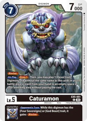 Caturamon, Digimon card EX5-051