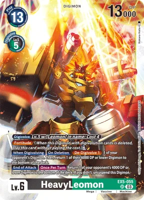 HeavyLeomon, Digimon card EX5-055