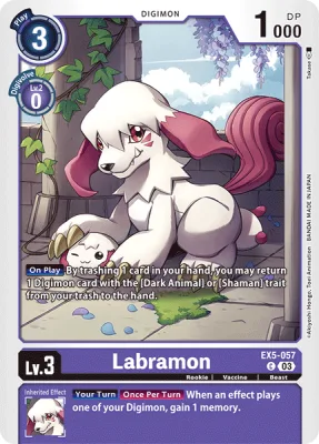 Labramon, Digimon card EX5-057