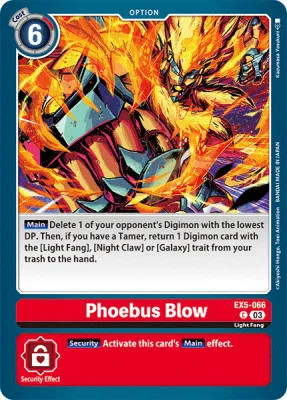 Phoebus Blow, Digimon card EX5-066