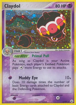 Claydol — Hidden Legends #2, 2004. Illustrated by Kyoko Umemoto.