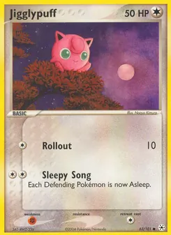 Jigglypuff — Hidden Legends #63, 2004. Illustrated by Naoyo Kimura.