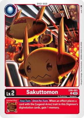 Sakuttomon, Digimon card EX6-001