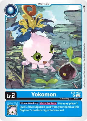 Yokomon, Digimon card EX6-002
