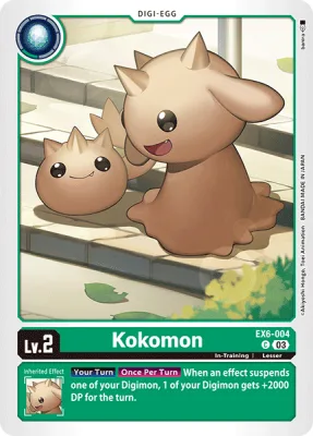Kokomon, Digimon card EX6-004