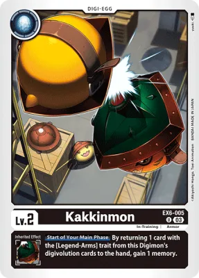 Kakkinmon, Digimon card EX6-005