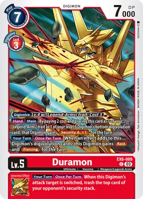 Duramon, Digimon card EX6-009