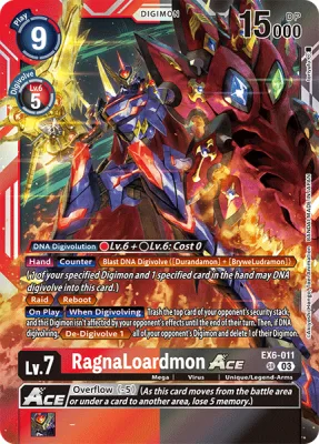 RagnaLoardmon ACE, Digimon card EX6-011