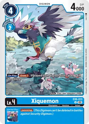 Xiquemon, Digimon card EX6-013