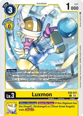 Luxmon, Digimon card EX6-017
