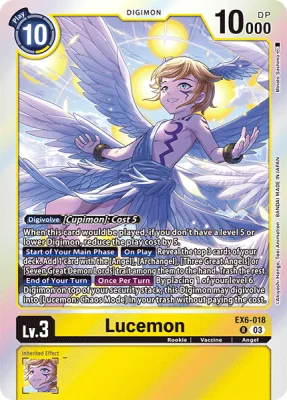 Lucemon, Digimon card EX6-018