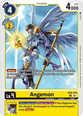 Angemon, Digimon card EX6-019