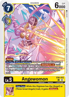 Angewomon, Digimon card EX6-022
