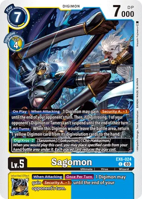 Sagomon, Digimon card EX6-024