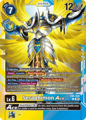 Seraphimon ACE, Digimon card EX6-028