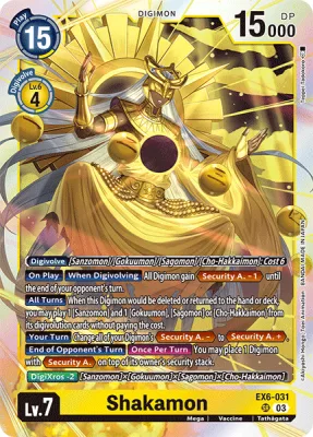Shakamon, Digimon card EX6-031