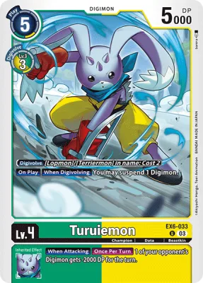 Turuiemon, Digimon card EX6-033