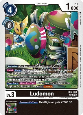 Ludomon, Digimon card EX6-038