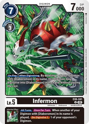 Infermon, Digimon card EX6-041