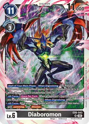 Diaboromon, Digimon card EX6-043
