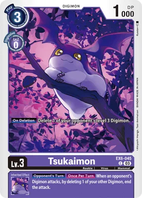 Tsukaimon, Digimon card EX6-045