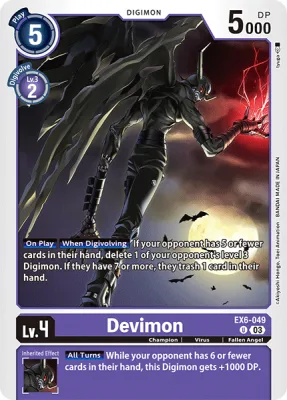 Devimon, Digimon card EX6-049