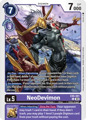 NeoDevimon, Digimon card EX6-051