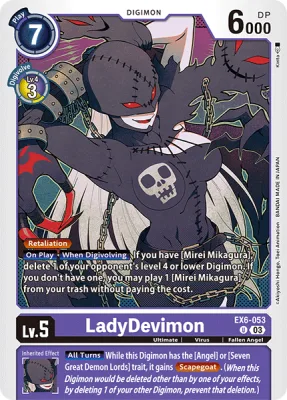LadyDevimon, Digimon card EX6-053