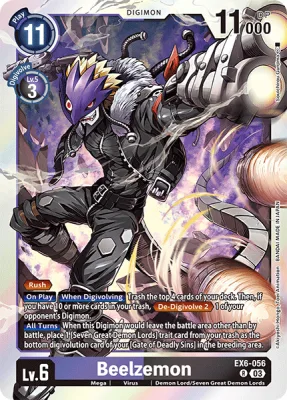 Beelzemon, Digimon card EX6-056