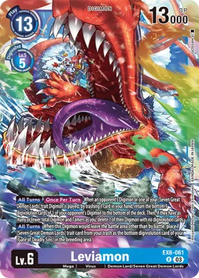 Leviamon, Digimon card EX6-061
