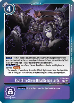 Rise of the Seven Great Demon Lords, Digimon card EX6-069