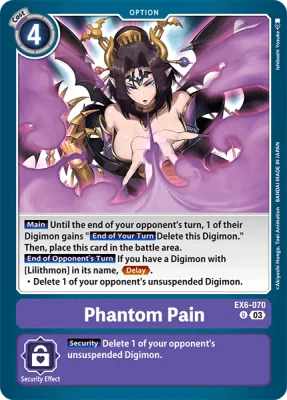 Phantom Pain, Digimon card EX6-070