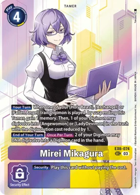 Mirei Mikagura, Digimon card EX6-074